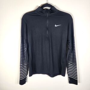 Nike Running Long Sleeve Top Womens Small Black